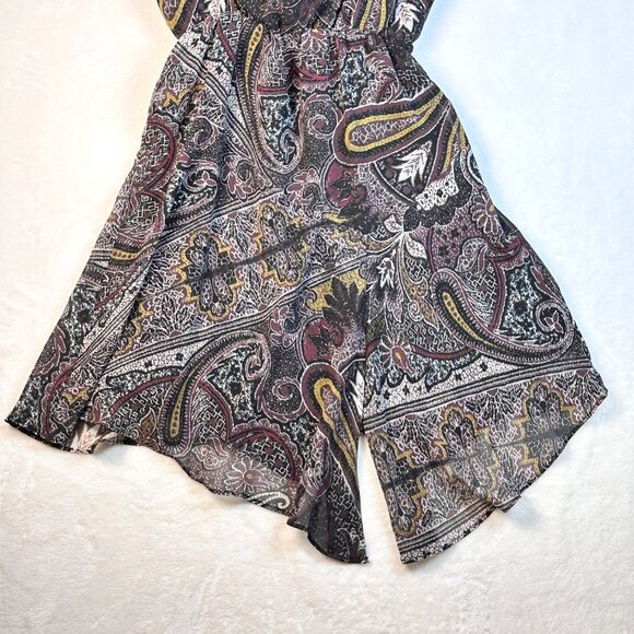 ALLSAINTS Womens Giulia Scarf Dress Sz Small Paisley Boho Handkerchief Hem - Picture 5 of 12